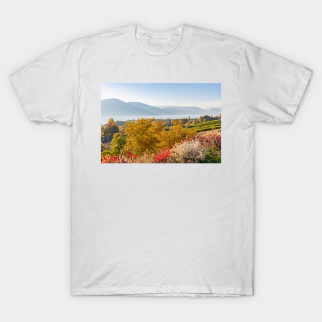 Okanagan Valley Autumn Landscape T-Shirt by Amy-K-Mitchell